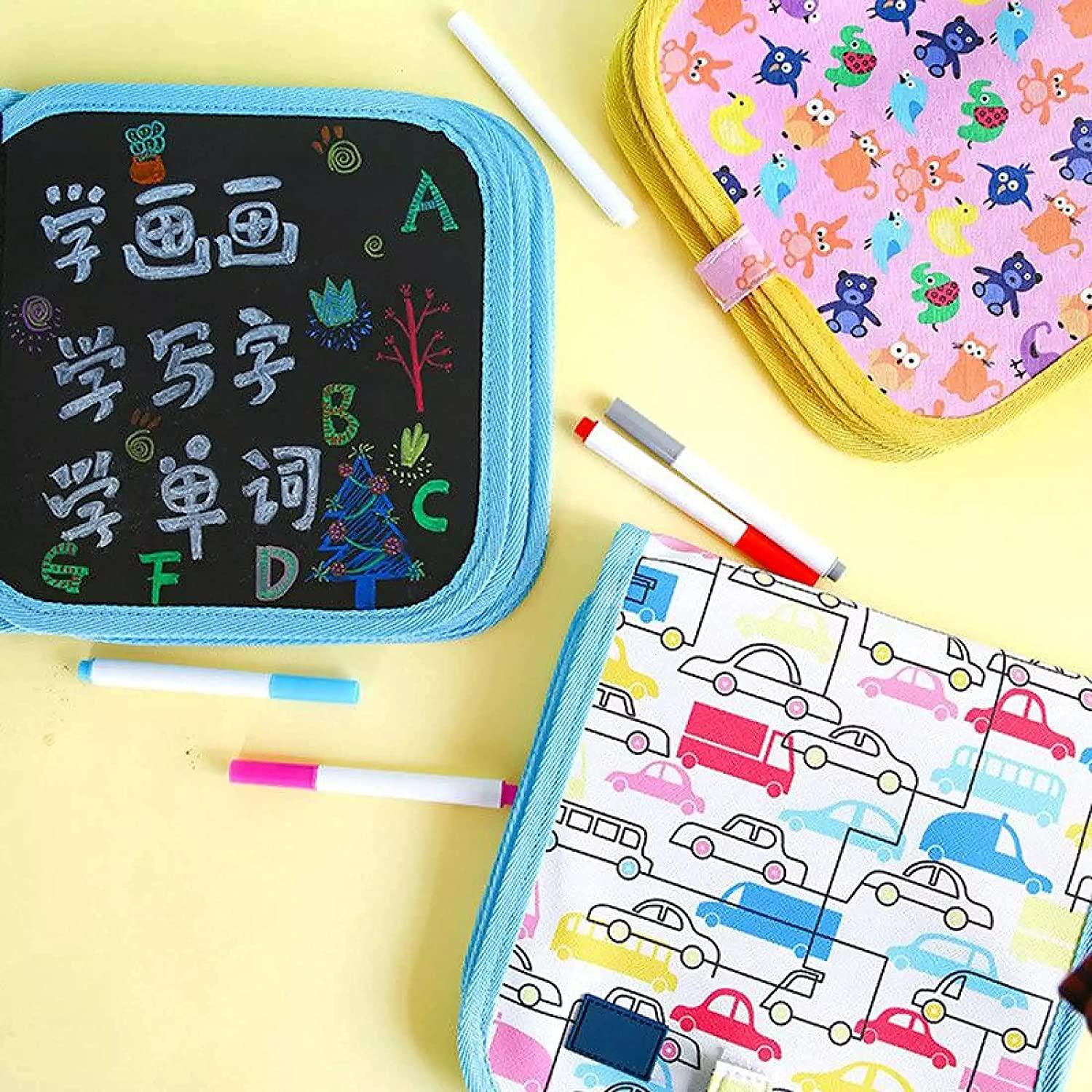 Doodle Slate Painting Kit for Kids Drawing Book with Wet Wipes