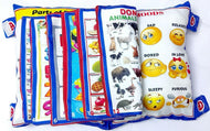 Baby Digital Printed Cotton Fabric Soft Pillow Cushion Book