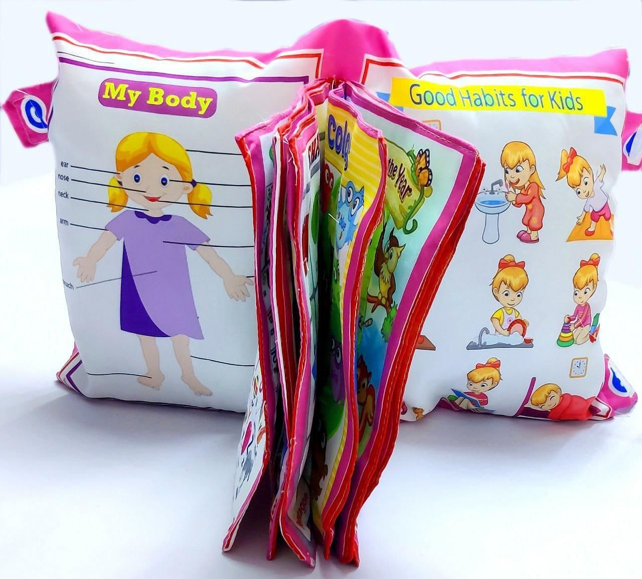 Baby Digital Printed Cotton Fabric Soft Pillow Cushion Book