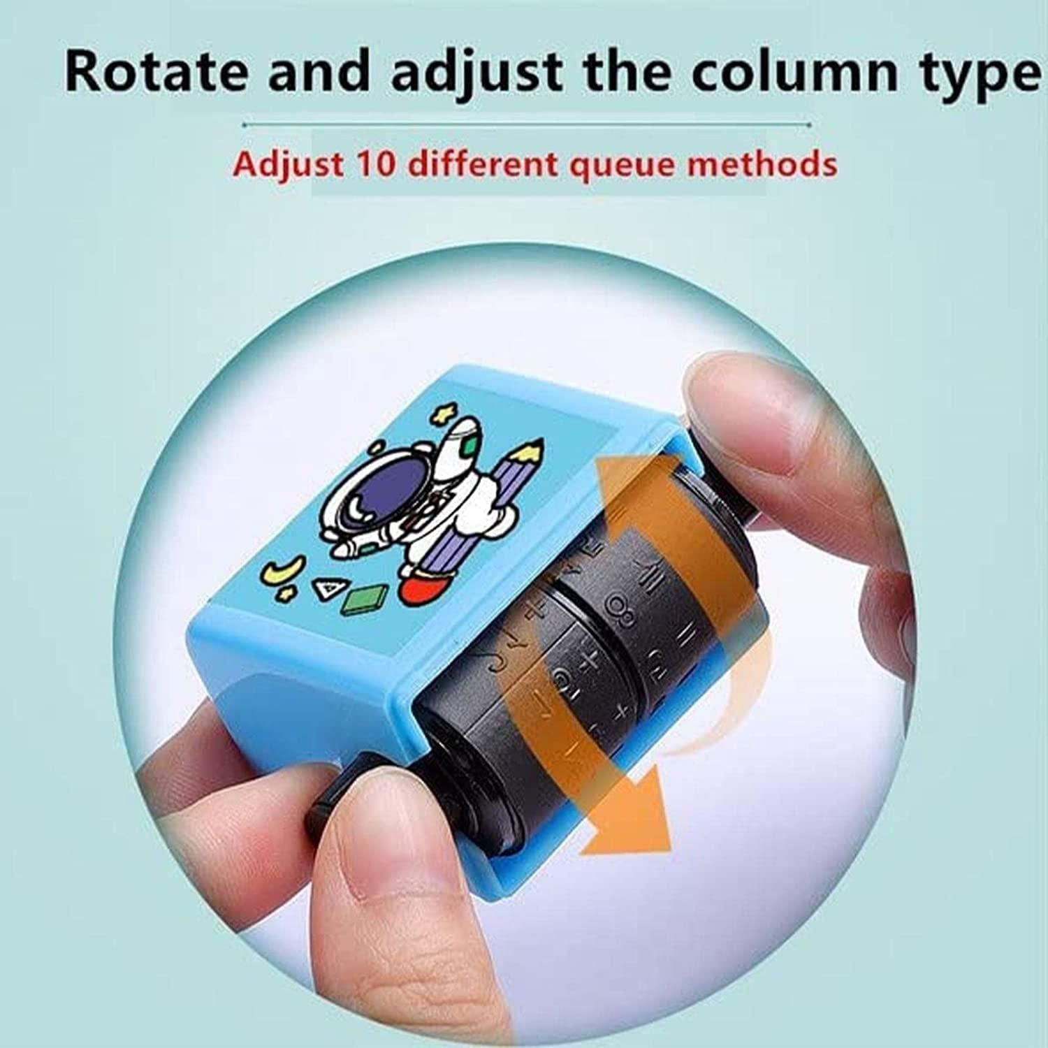 Roller Math Stamp – Reusable Arithmetic Practice Tool for Kids