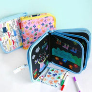 Doodle Slate Painting Kit for Kids Drawing Book with Wet Wipes