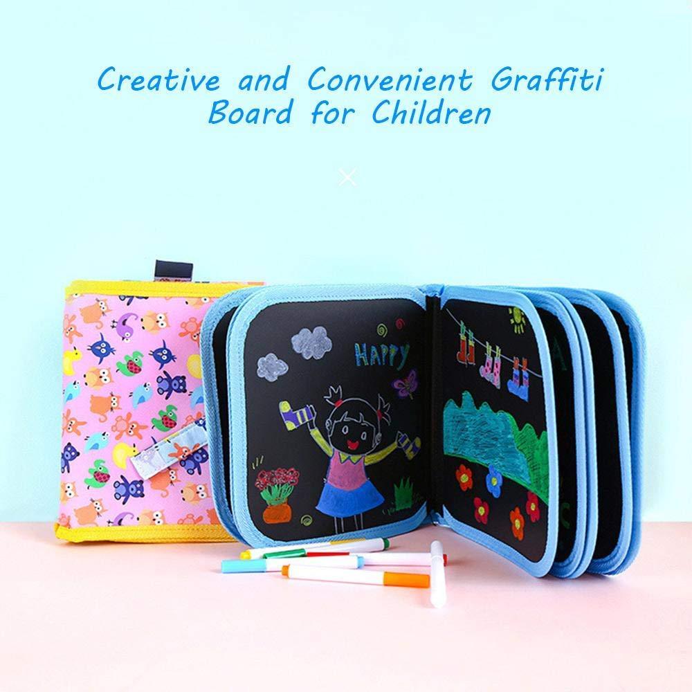 Doodle Slate Painting Kit for Kids Drawing Book with Wet Wipes