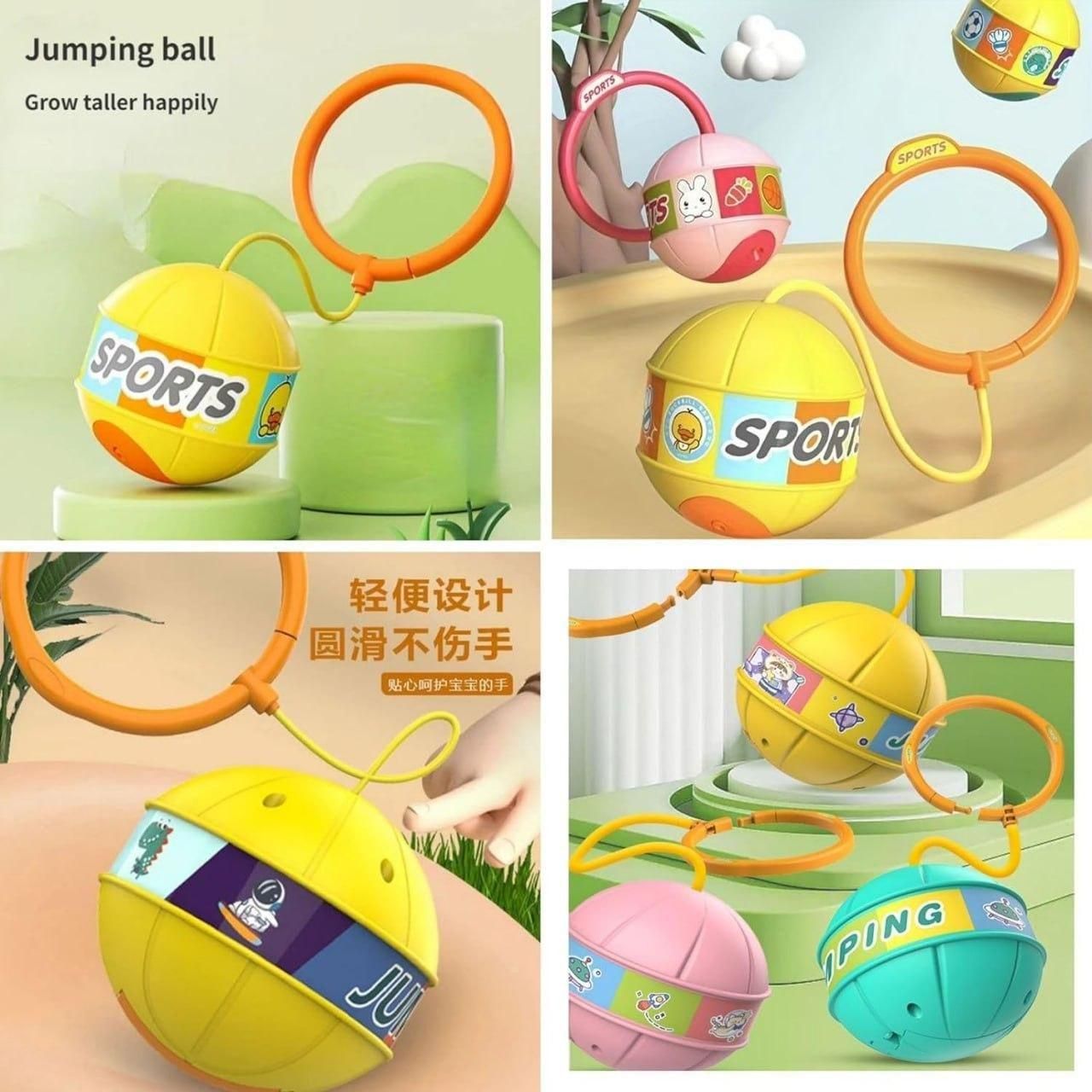 LED Flash Skip Ball – Foldable Jump & Swing Toy for Kids