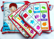 Baby Digital Printed Cotton Fabric Soft Pillow Cushion Book