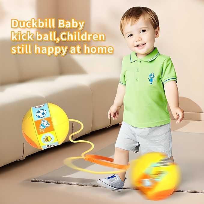 LED Flash Skip Ball – Foldable Jump & Swing Toy for Kids
