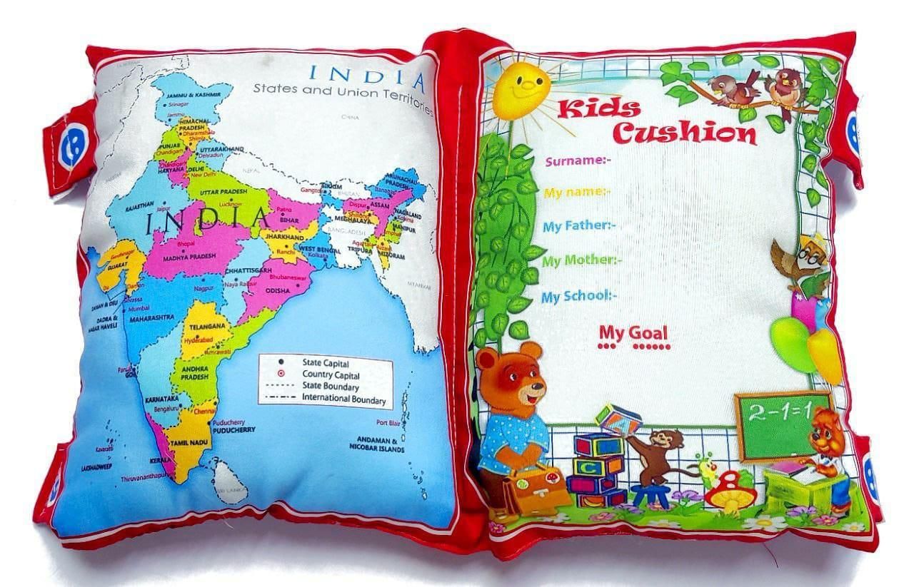 Baby Digital Printed Cotton Fabric Soft Pillow Cushion Book