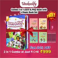 💥2-in-1 LEARNING BUNDLE: Play and Learn Book and Sank Magic Practice Book (Free)💥
