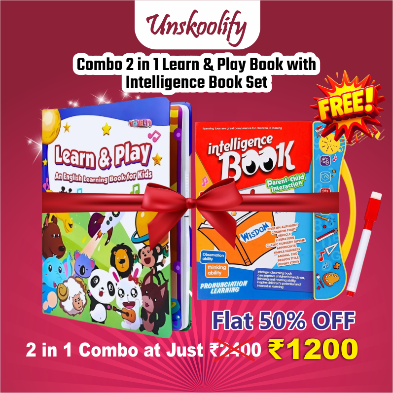 💥2-in-1 LEARNING BUNDLE: Play and Learn Book and Intelligence Book (Free)💥